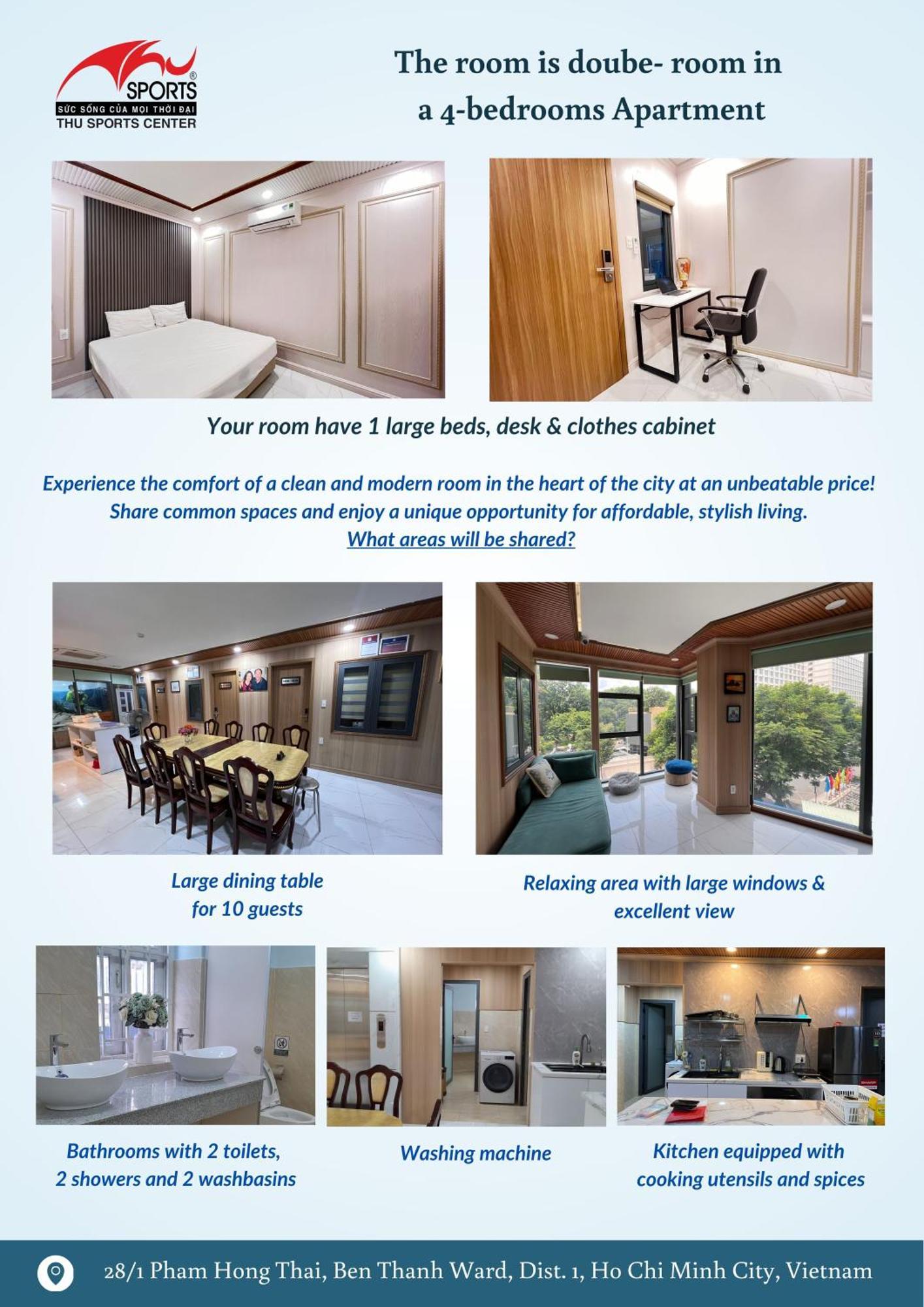 Thu'S Apartment Near Ben Thanh Market Хошимин Екстериор снимка